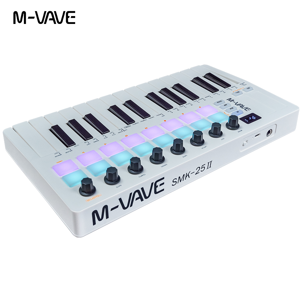 M-VAVE SMK-25 II 25鍵Bluetooth  - Midi Controller Pad のレビューと価格