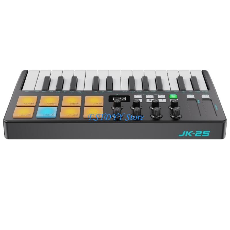 G6DE プロフェッショナル 25：応答性の高いキーボードと - Midi Controller Pad のレビューと価格