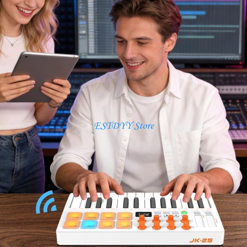 G6DE プロフェッショナル 25：応答性の高いキーボードと - Midi Controller Pad のレビューと価格